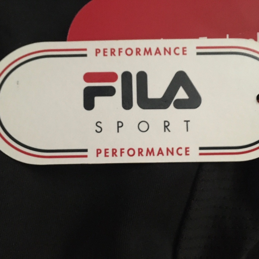 Fila Women's Black Tee with Pink Logo - Picture 10 of 10